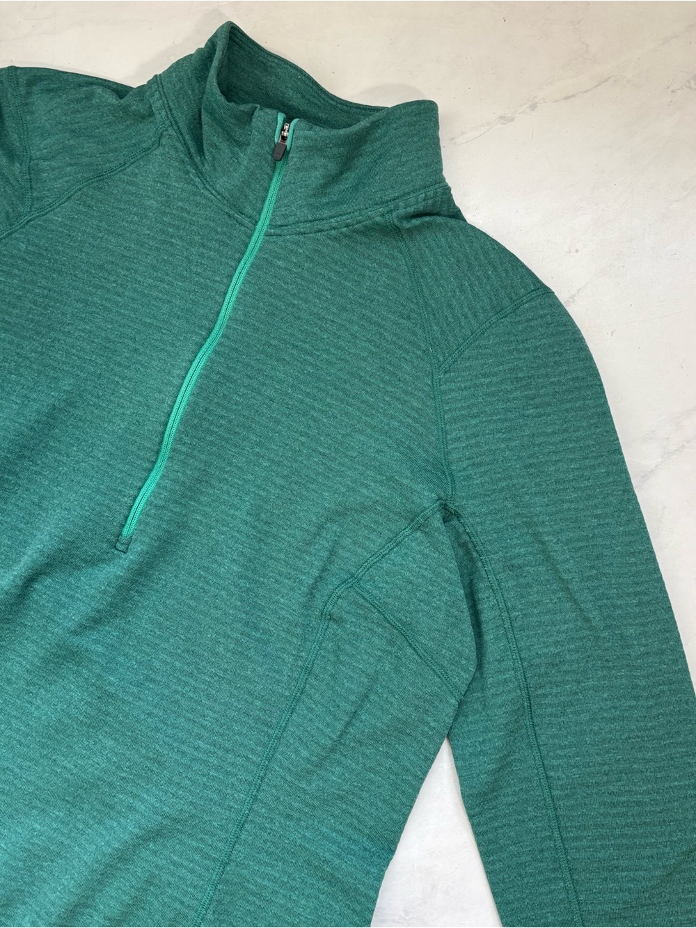 Patagonia Womens Small Teal Blue Thermal Weight Capilene Baselayer Travel Hiking - Picture 3 of 7
